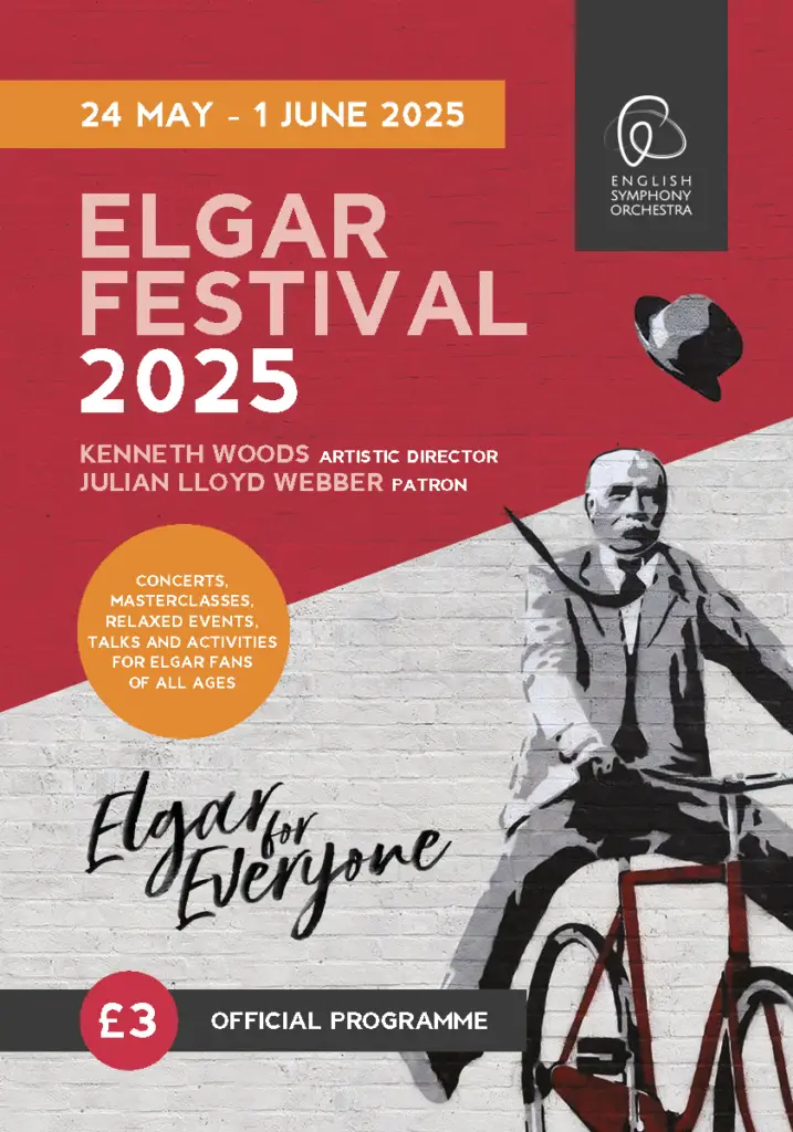 Elgar Festival 2025 Main brochure front cover
