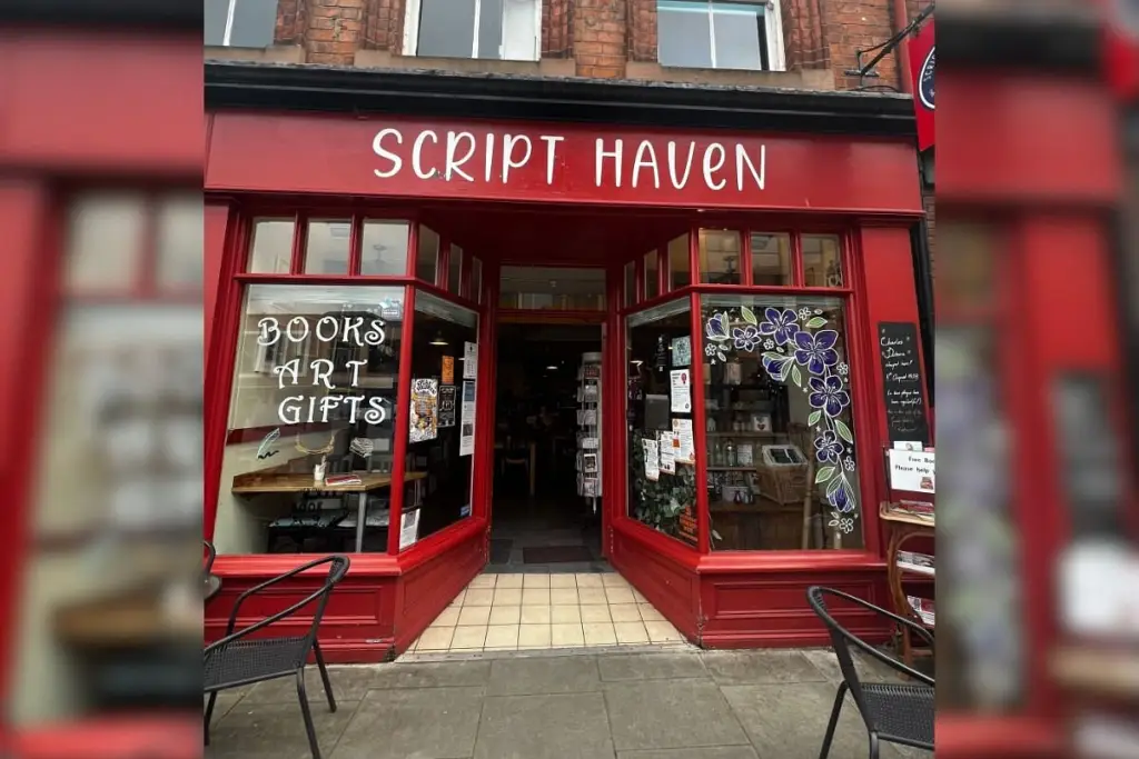 Outside view of the bookshop Script Haven
